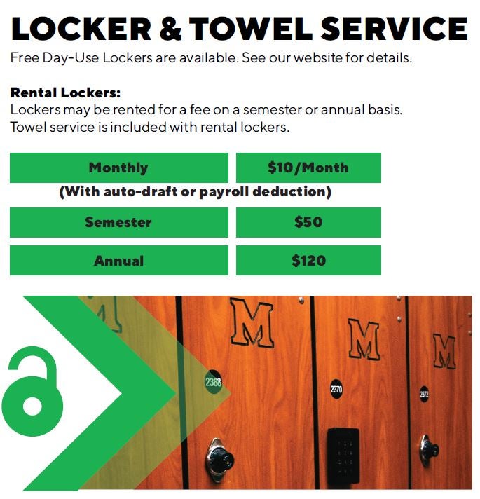 Towel Locker Room Service Campus Recreation