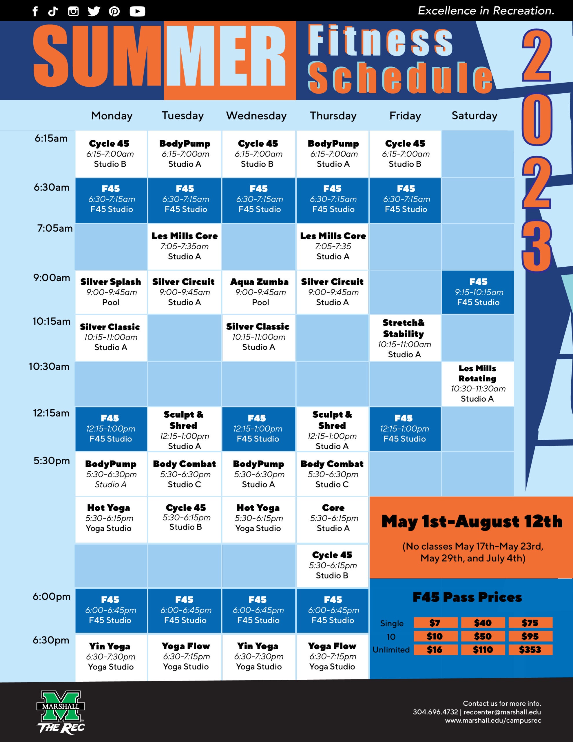 Fitness Classes Campus Recreation