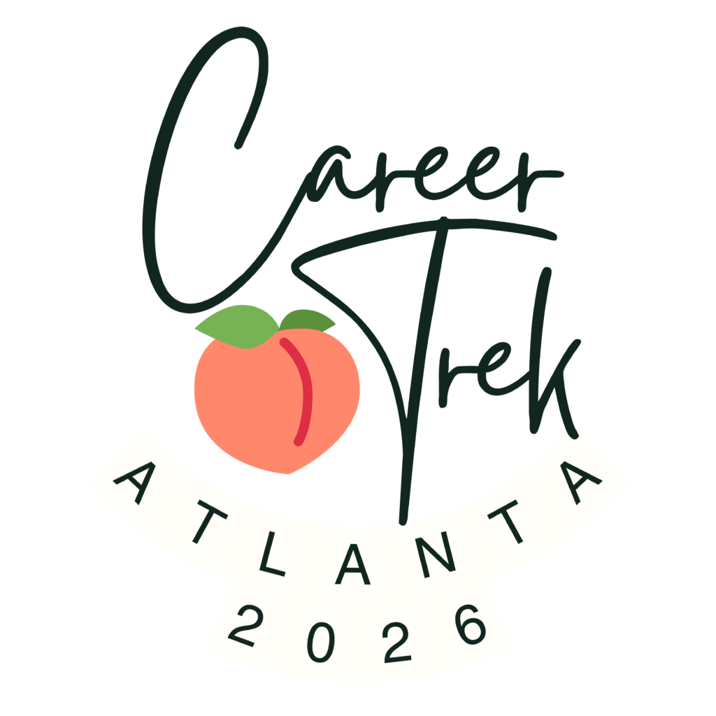 Career Trek Logo for Atlanta with peach image