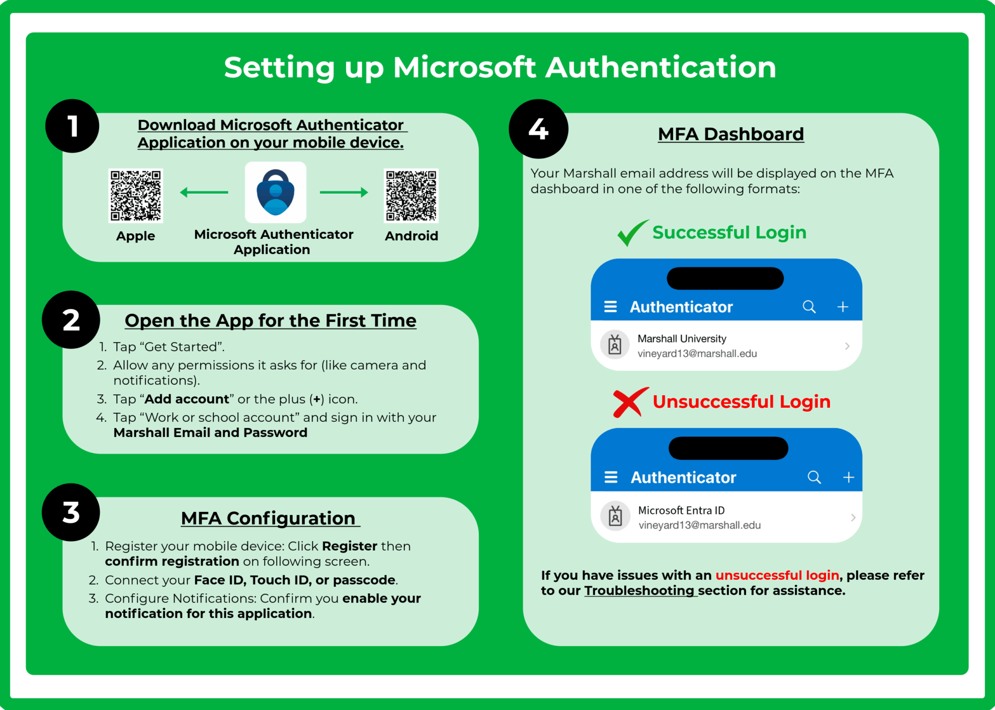 Setting Up Microsoft Authenticator Application Instructions