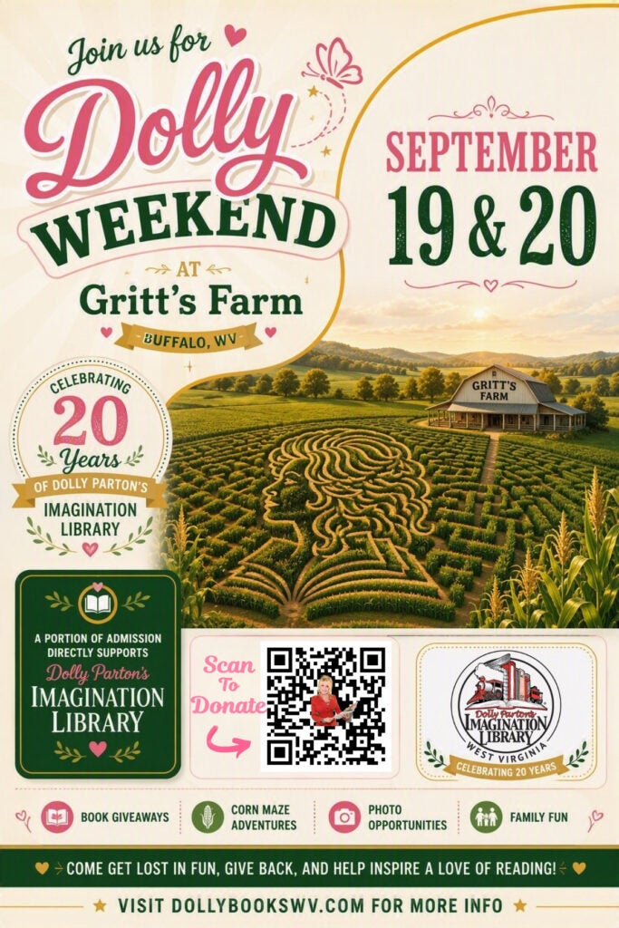 Dolly weekend at Gritt's Farm flyer. September 19 and 20