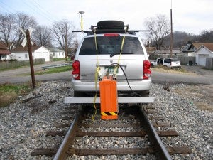 Photo of railroad track inspection system