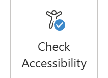 Word's Check Accessibility icon