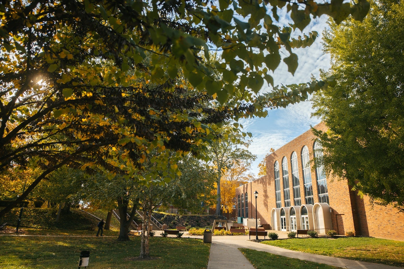 Morrow Library in nice afternoon sunlight