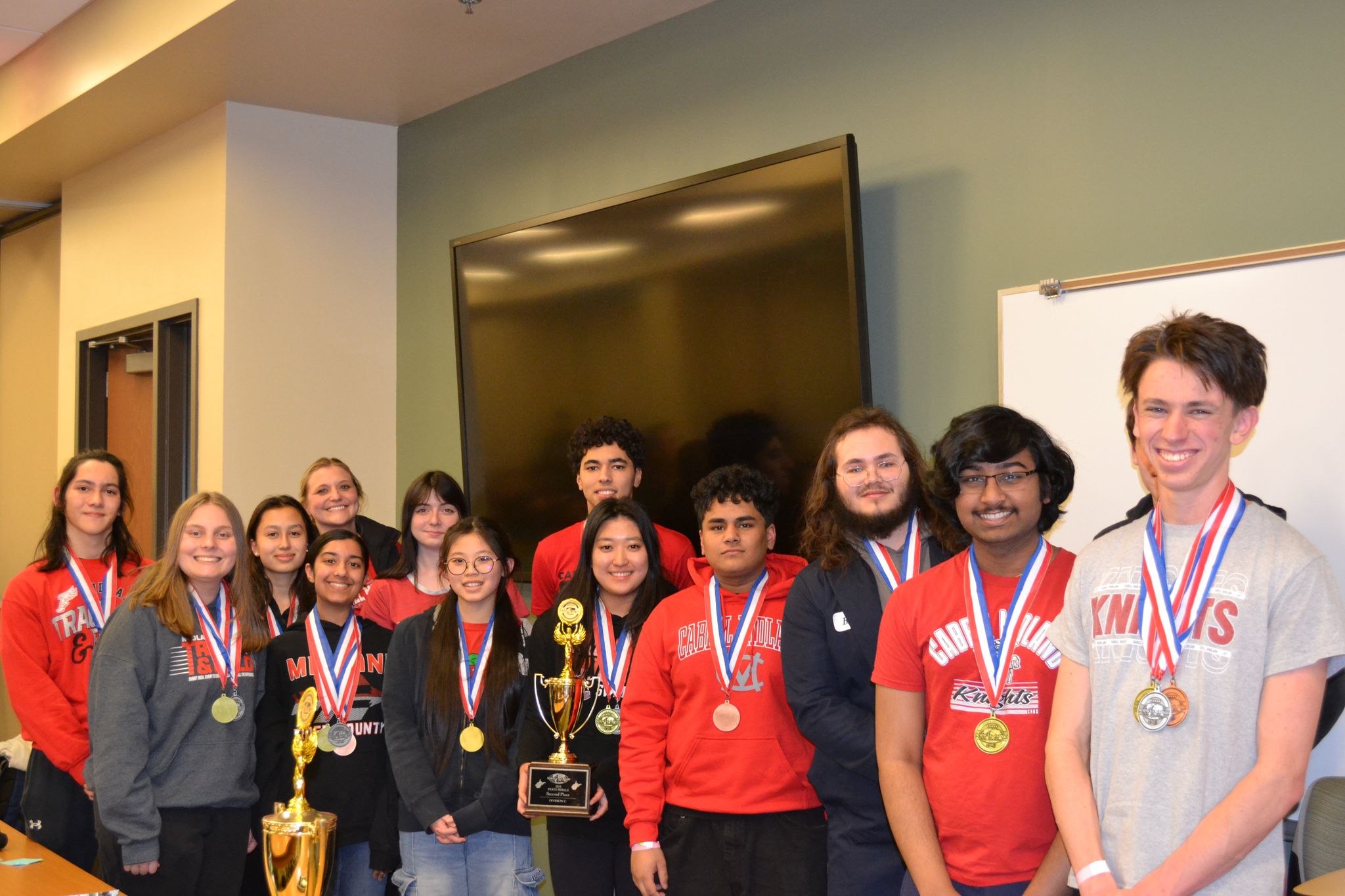 Group shot of Cabell Midland High School Team Scarlet