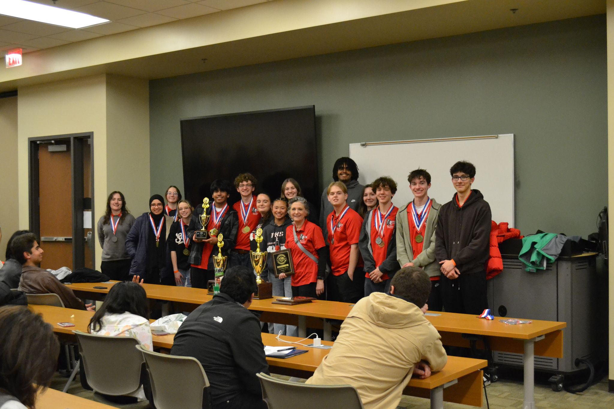 Group shot of Parkersburg High School Team Red