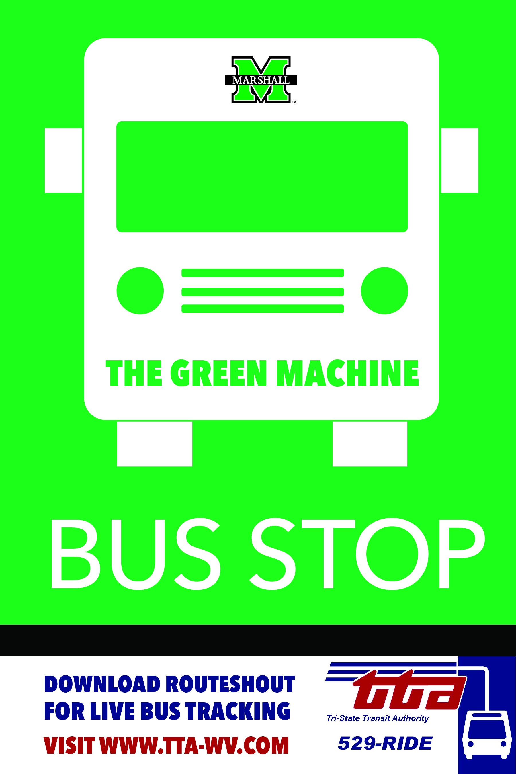 Green Machine, Marshall Bus, Safe, Safety, TTA, Tri-State Transit Authority, Ride