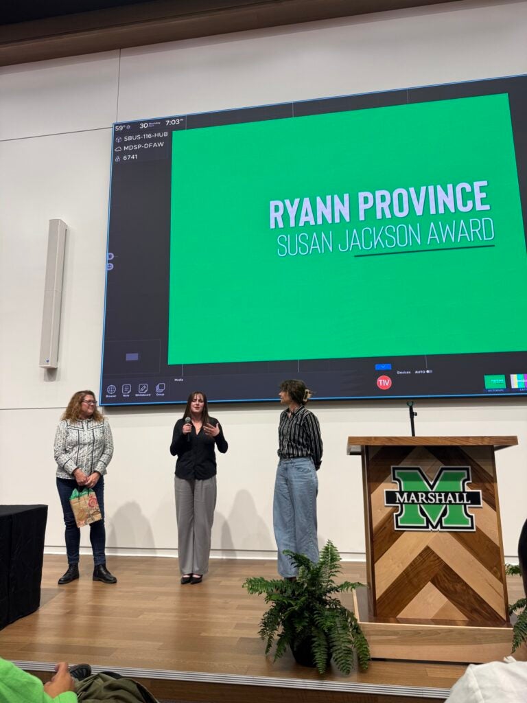 Awarding the Susan Jackson award from SOAD