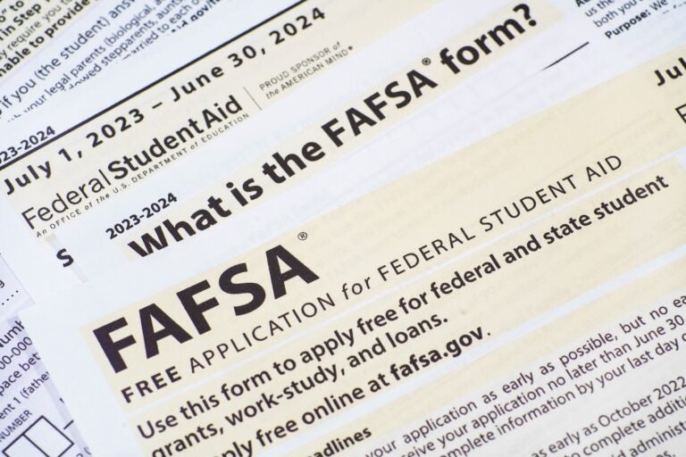 A close up of federal financial aid application in 3x2 aspect ratio