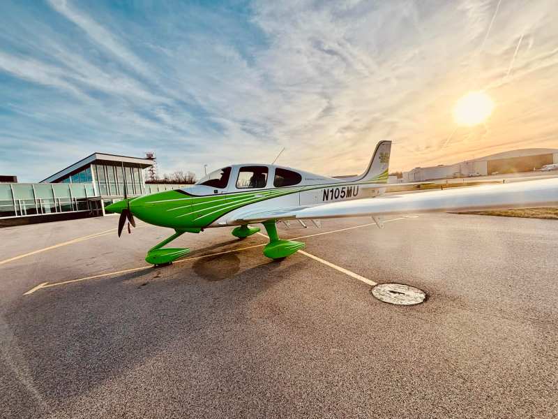 Marshall University aircraft at the Bill Noe Flight School