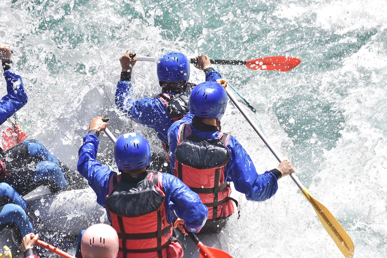 Image of white water rafting
