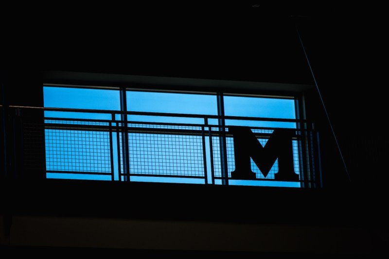 Image of M on rec window