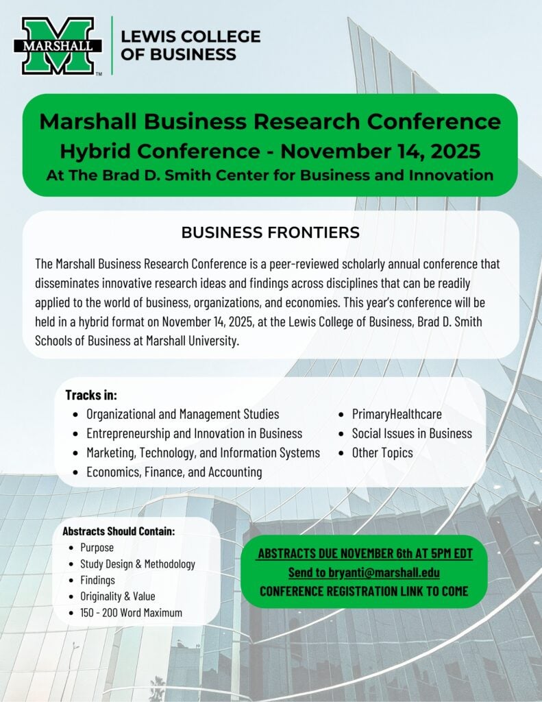 Marshall Business Research Conference 2025 Flyer