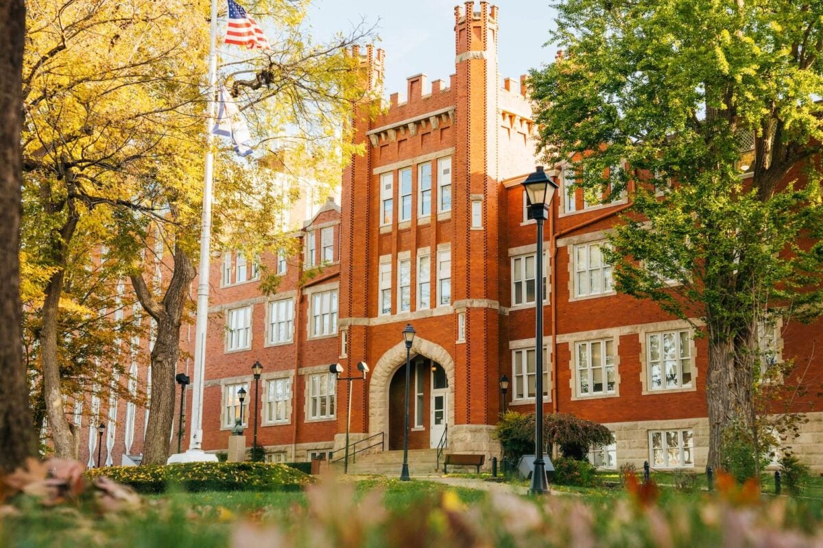 photo of Old Main in the fall