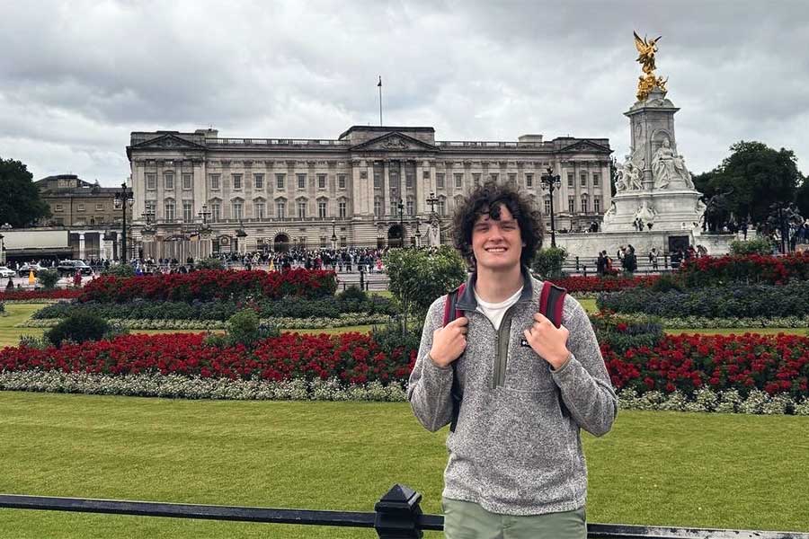 Biology student and Yeager Scholar Isaac Campbell prepares for medical school