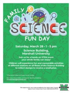 Family Science Fun Day 2026 flyer 