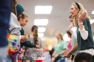 High school students from around the area participate in demonstrations at High School Science Day
