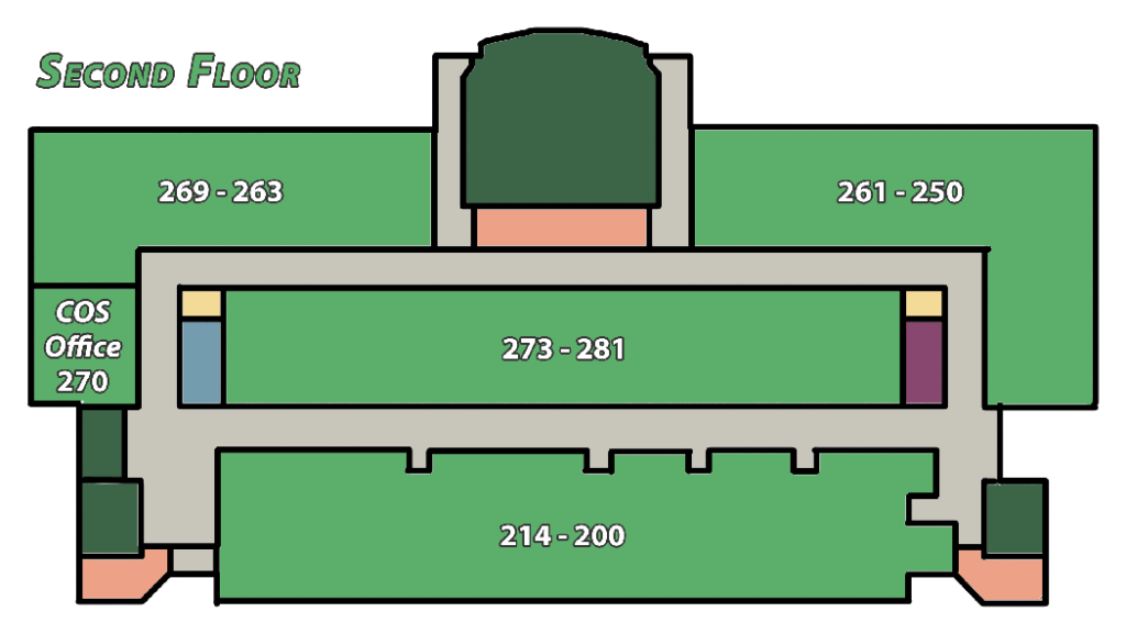 Science Building - second floor plan