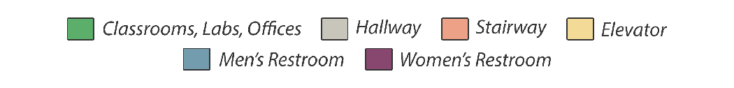 Science Building - floor plan legend