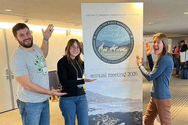 Biology researchers showcase grazing and climate work at annual meeting