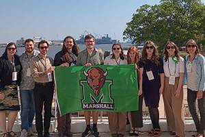 Biology students attending Association of Southeastern Biologists meeting