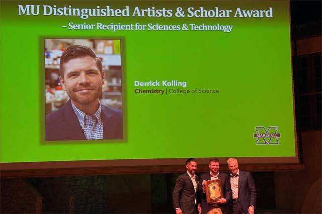 Chemistry professor Dr. Kolling honored with Distinguished Artists and Scholars Award