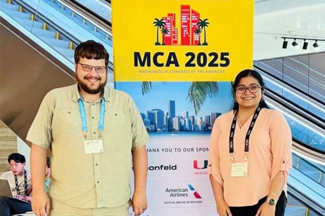 Mathematics assistant professor shares groundbreaking research at international conferences