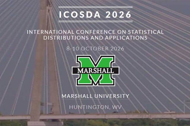 Mathematics and Physics to sponsor international statistics conference at Marshall University