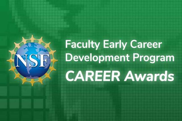 Biology faculty earn prestigious NSF CAREER Awards securing nearly $1.8M in research funding