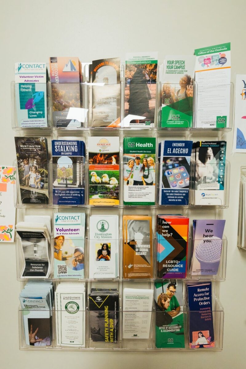 Photo of a collection of handouts