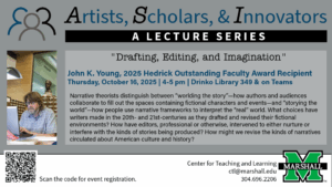 Flyer for John Young Artists, Scholars, and Innovators Lecture