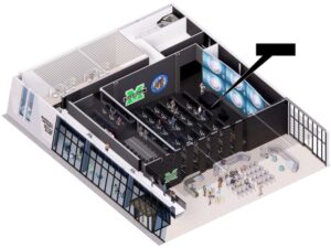 Rendering of the Marshall University ICS Ground Floor Feature Spaces