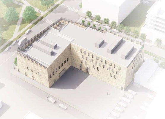 Rendering of the Marshall University ICS NW Corner