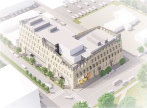 Rendering of the Marshall University ICS SE Corner