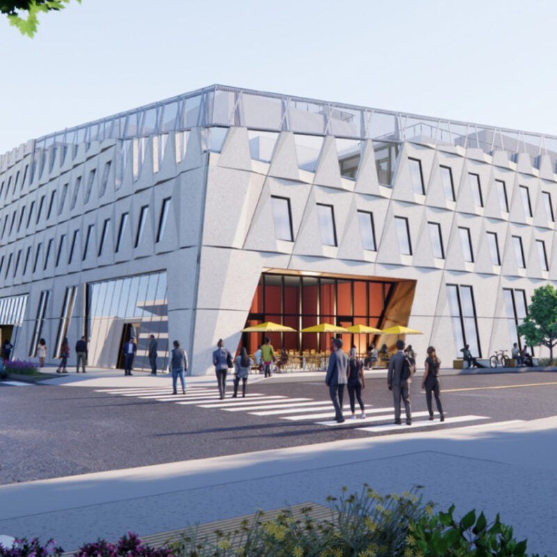 Rendering of Marshall University's future Institute for Cyber Security building