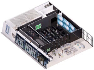 Rendering of the Marshall University ICS Ground Floor Feature Spaces