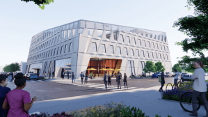 Rendering of Marshall University's future Institute for Cyber Security building