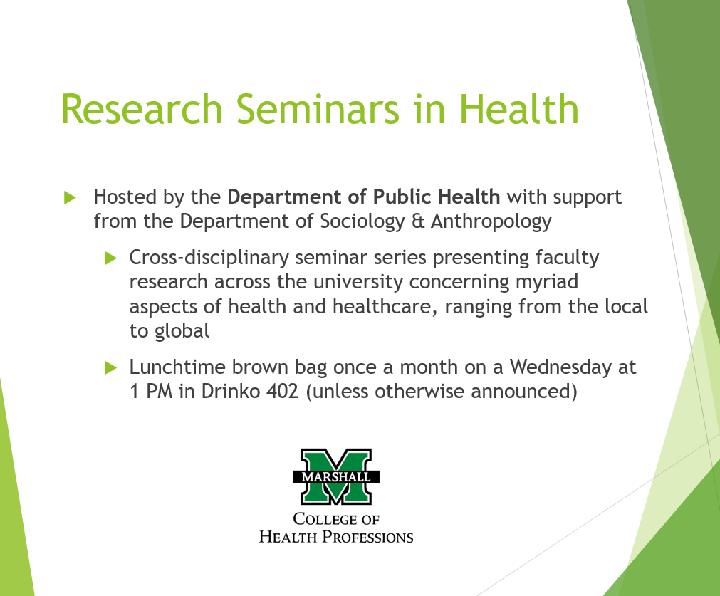 Research Seminars in Health - Brown Bag Series