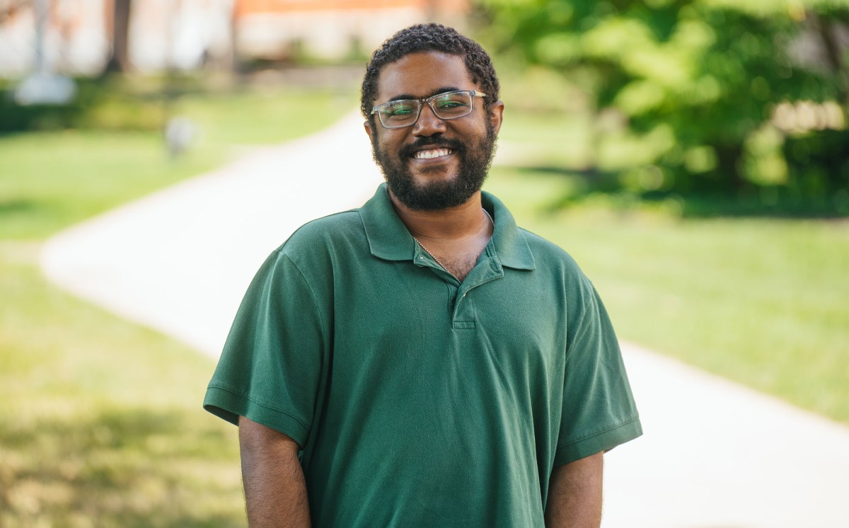 Image of student on campus