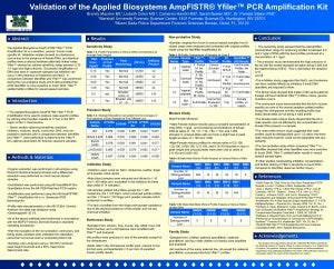 Validation of the Applied Biosystems AmpFlSTR® Yfiler™ PCR Amplification Kit