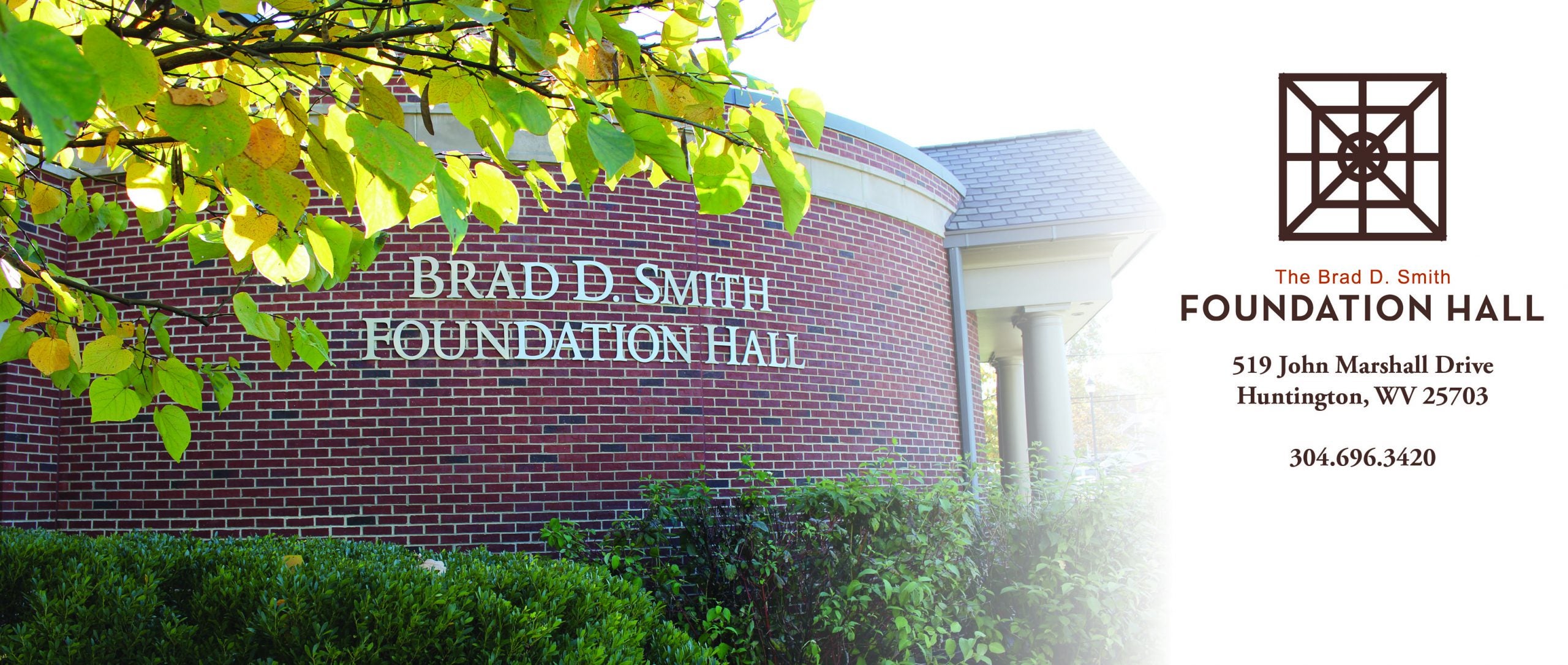 Brad D. Smith Foundation Hall logo