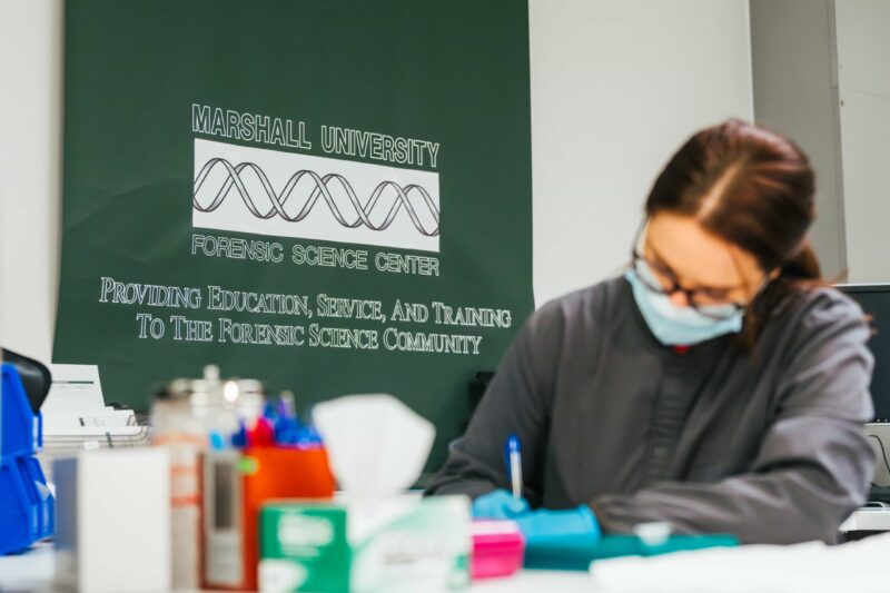 forensic science center signage