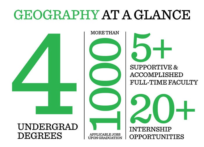 Geography degree at Marshall University