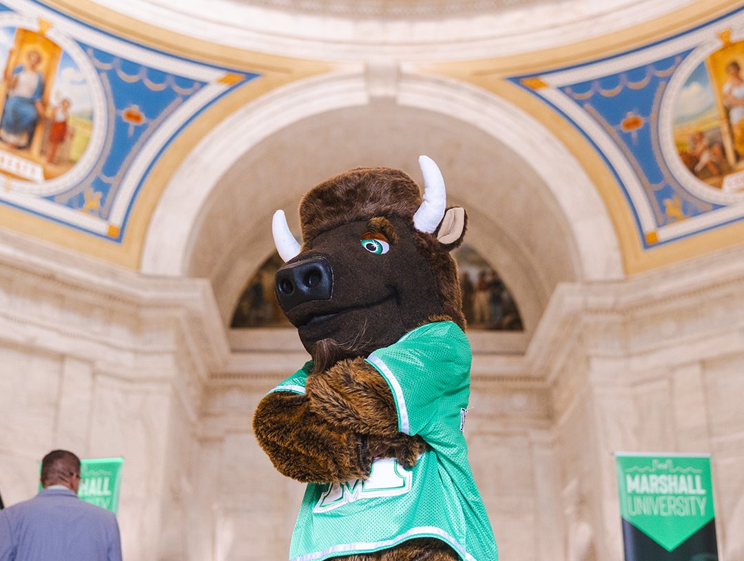 Marshall University's Marco at Marshall Day at the Capitol