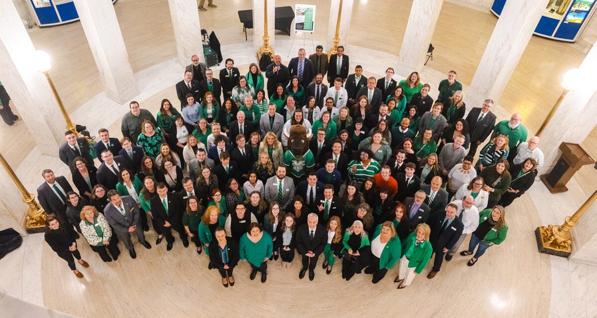 Marshall staff at the WV State Capitol for Marshall Day 2025