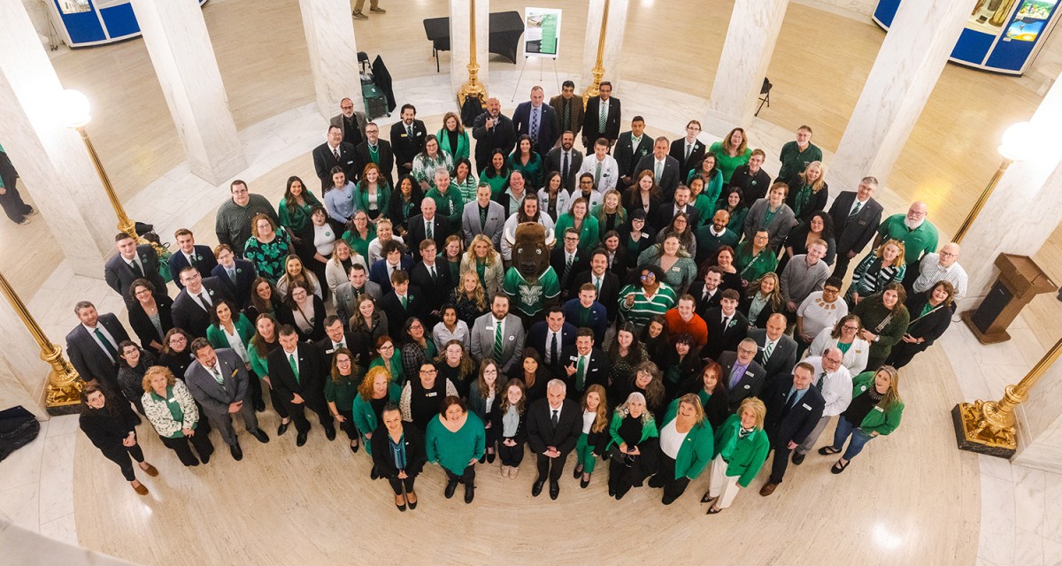 Marshall staff at the WV State Capitol for Marshall Day 2025