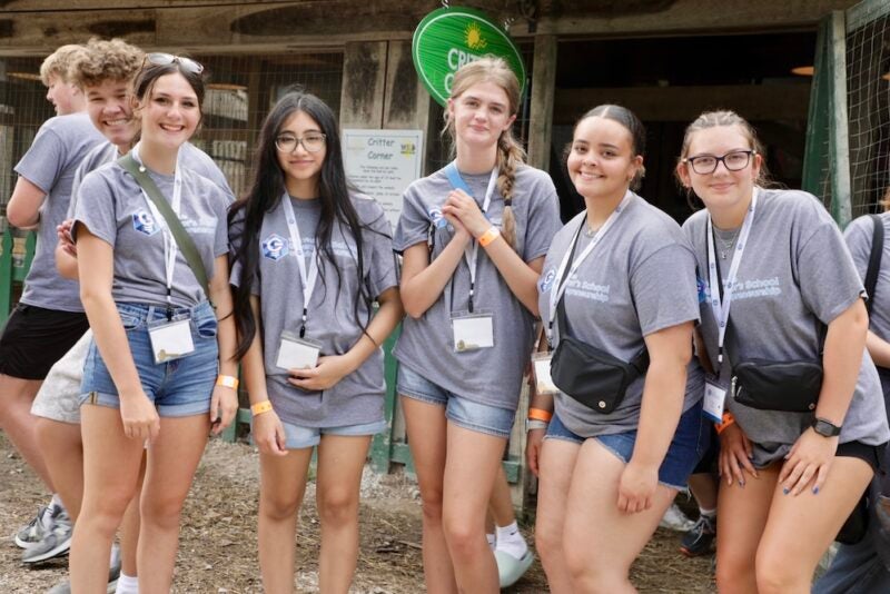 Students outside at GSE 2025