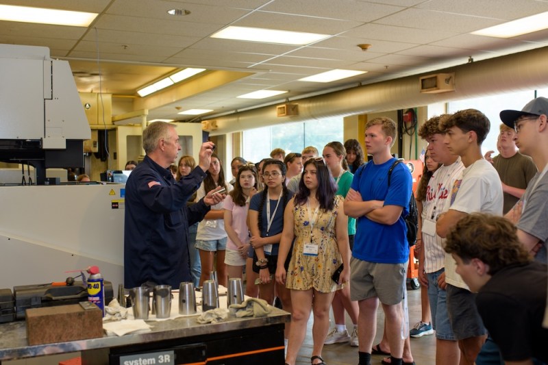 Students on a tour of MAMC
