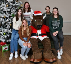 Santa-Marco with students