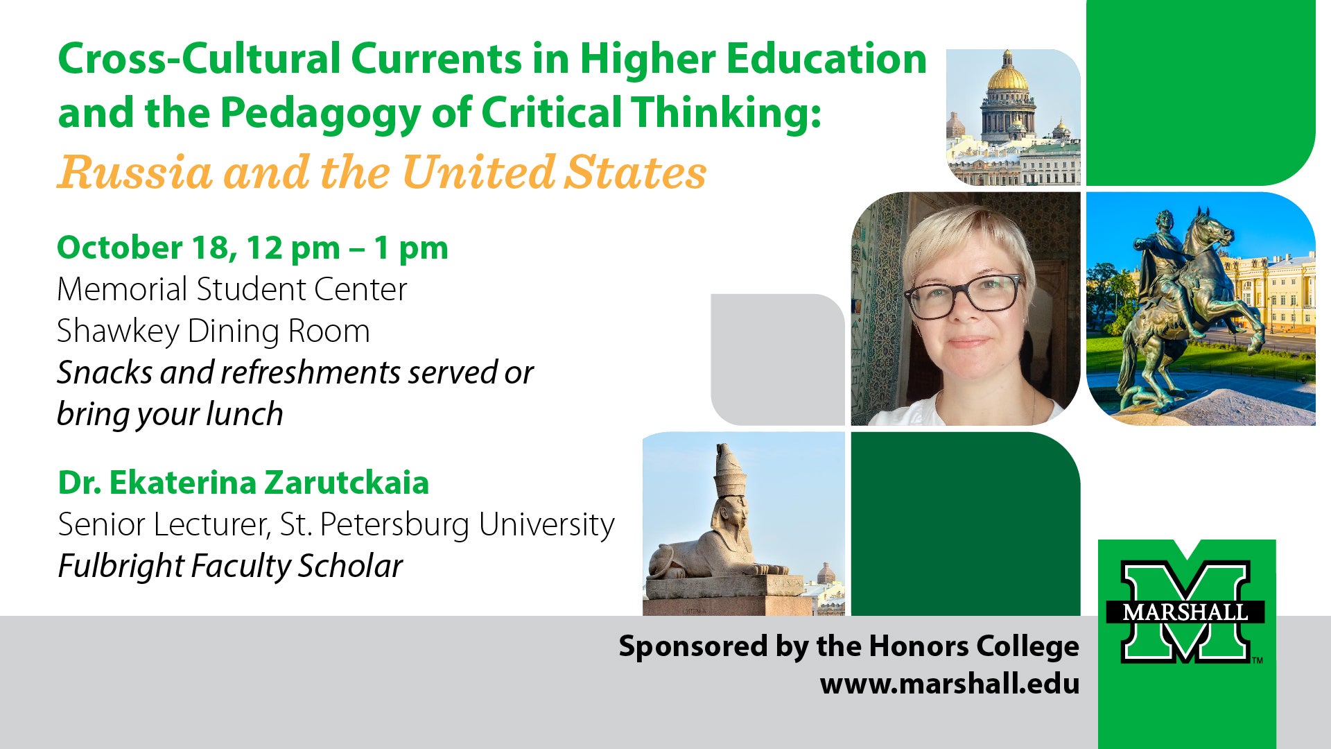 Cross-cultural Currents in Higher Education and the Pedagogy of Critical Thinking: Russia and the United States event poster